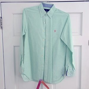 Ralph Lauren Classic Fit Men’s S gingham button-down